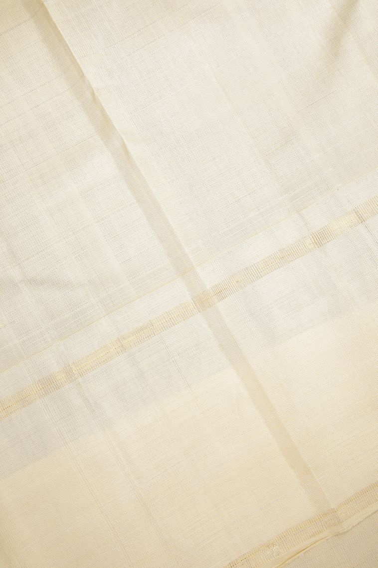 Asphalt Black Kanchipuram Silk Sarees with Without Zari Zari Checks view 3