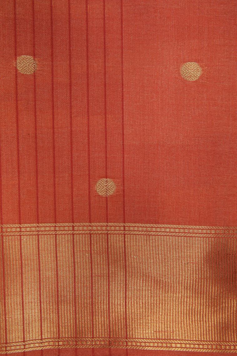 Lime Green Tussar Saree with Without Zari Zari Checks view 3