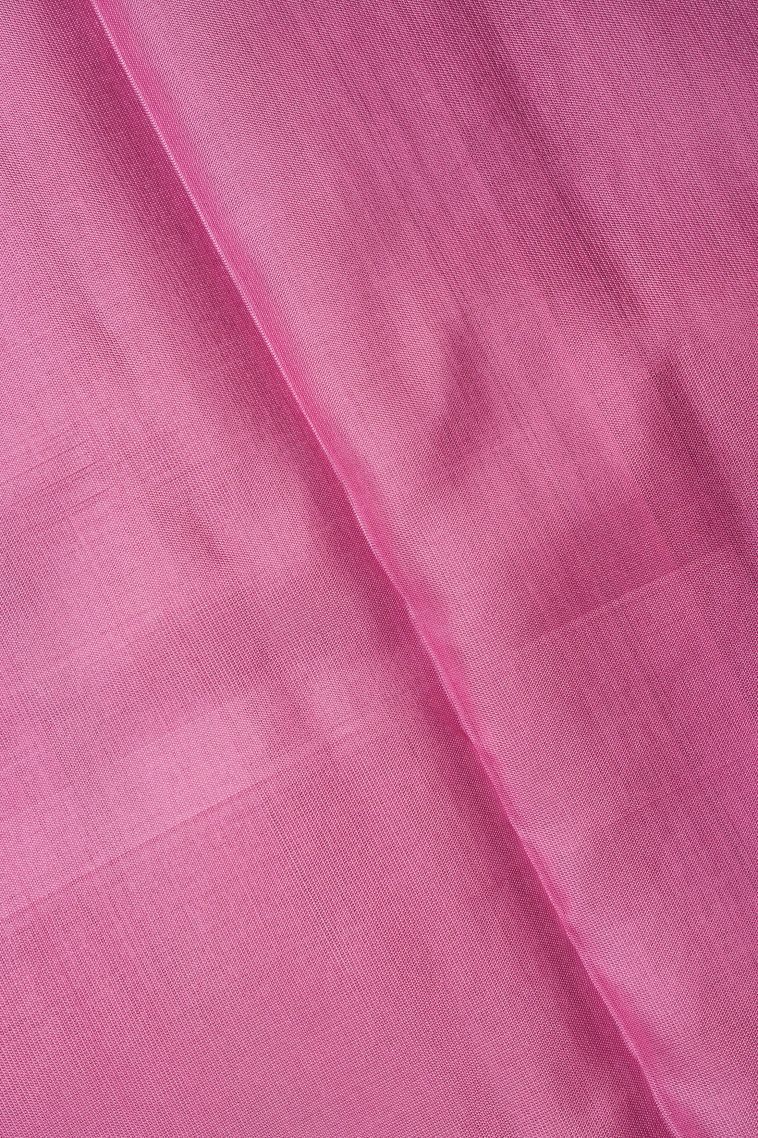 Magenta Purple Soft Silk Saree with Silver Zari Floral Patterns view 3