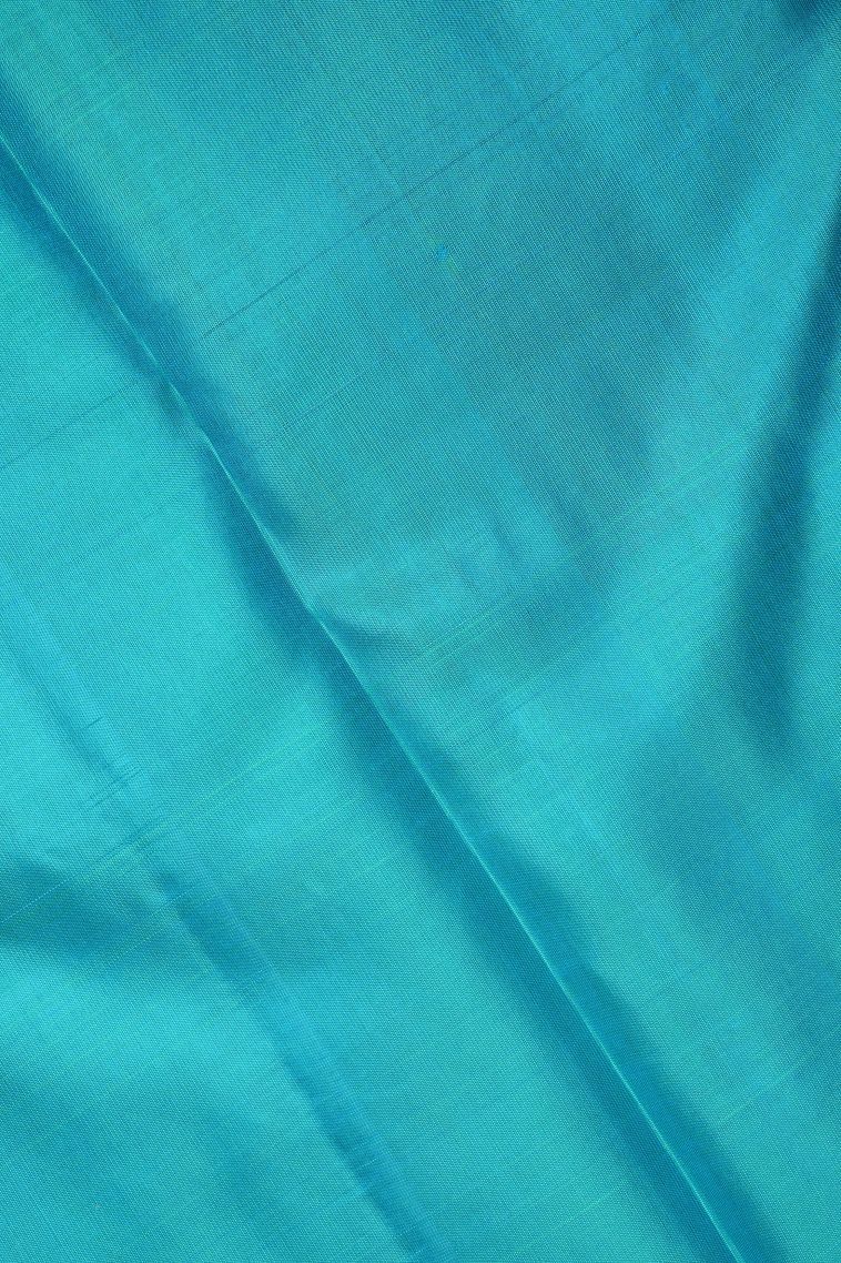 Punch Pink Soft Silk Saree with Silver Zari Floral Patterns view 3