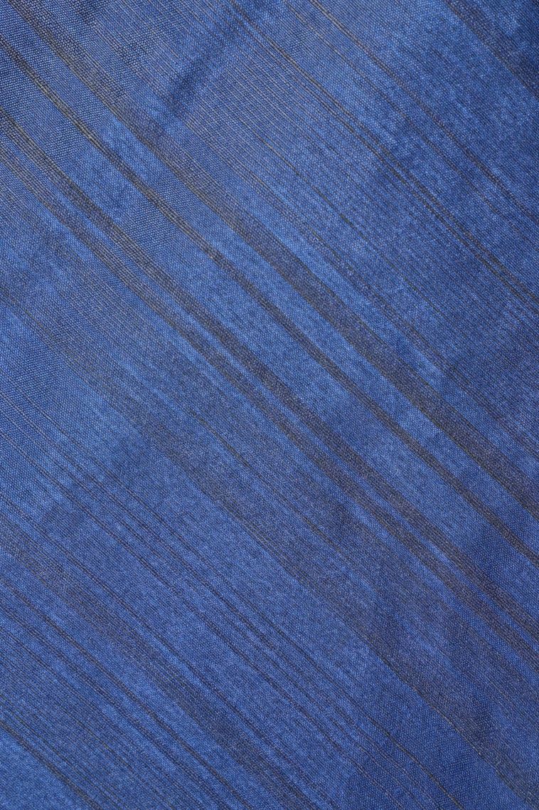 Azure Blue Tussar Saree with Without Zari Zari Buttis (small Dots Or Motifs) view 3