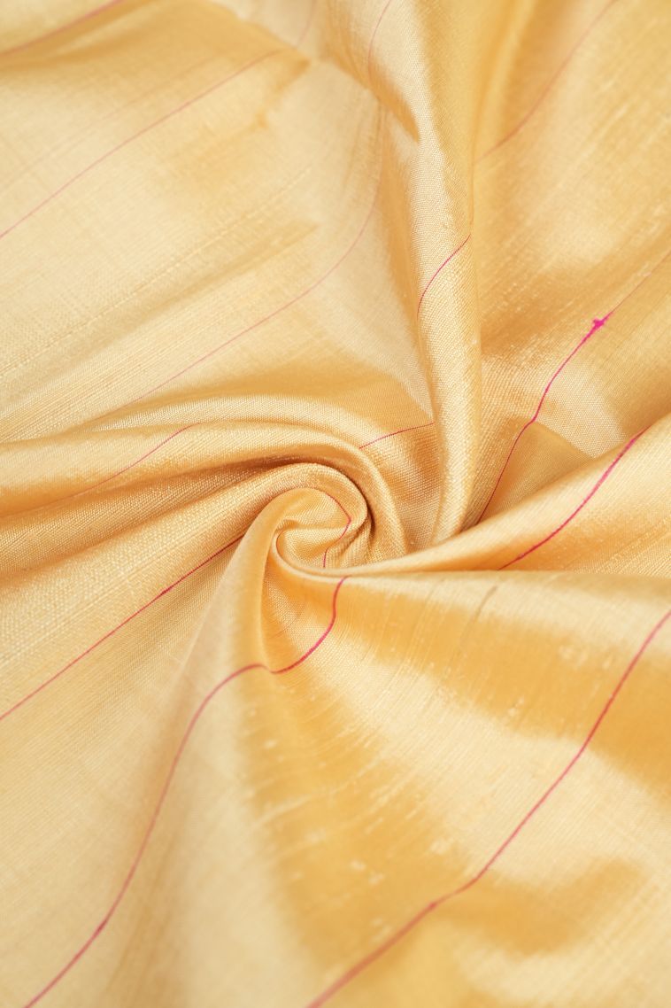 Cream White Soft Silk Saree with Without Zari Zari Plain view 4