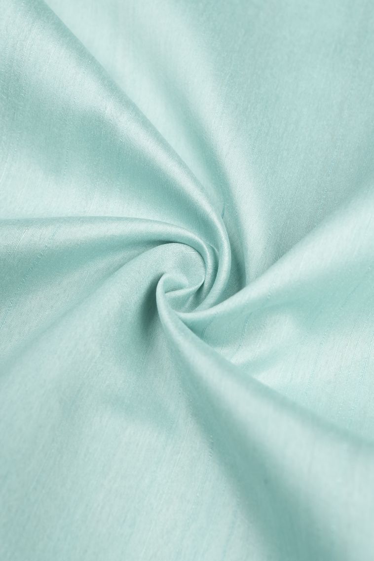 Arctic Blue Tussar Saree with Without Zari Zari Plain view 4