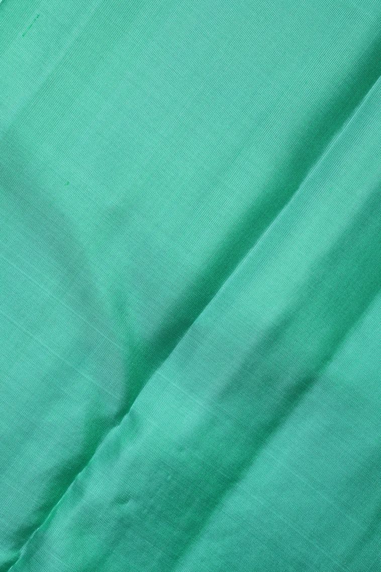 Cobalt Blue Soft Silk Saree with Silver Zari Floral Patterns view 3