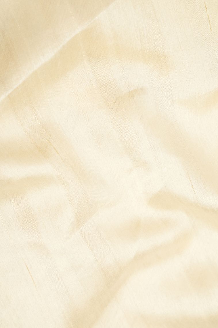 Blush Pink Tussar Saree with Without Zari Zari Plain view 3