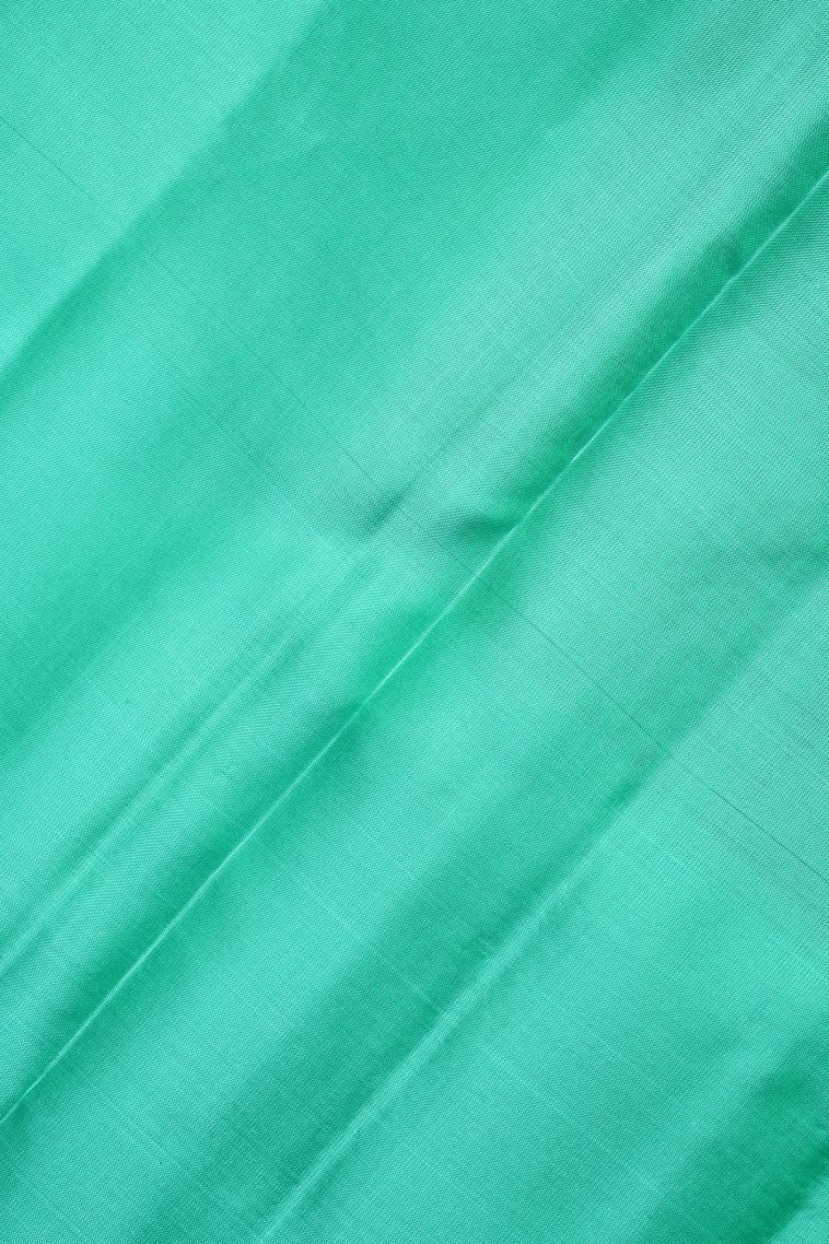 Hot Pink Soft Silk Saree with Silver Zari Stripes view 3