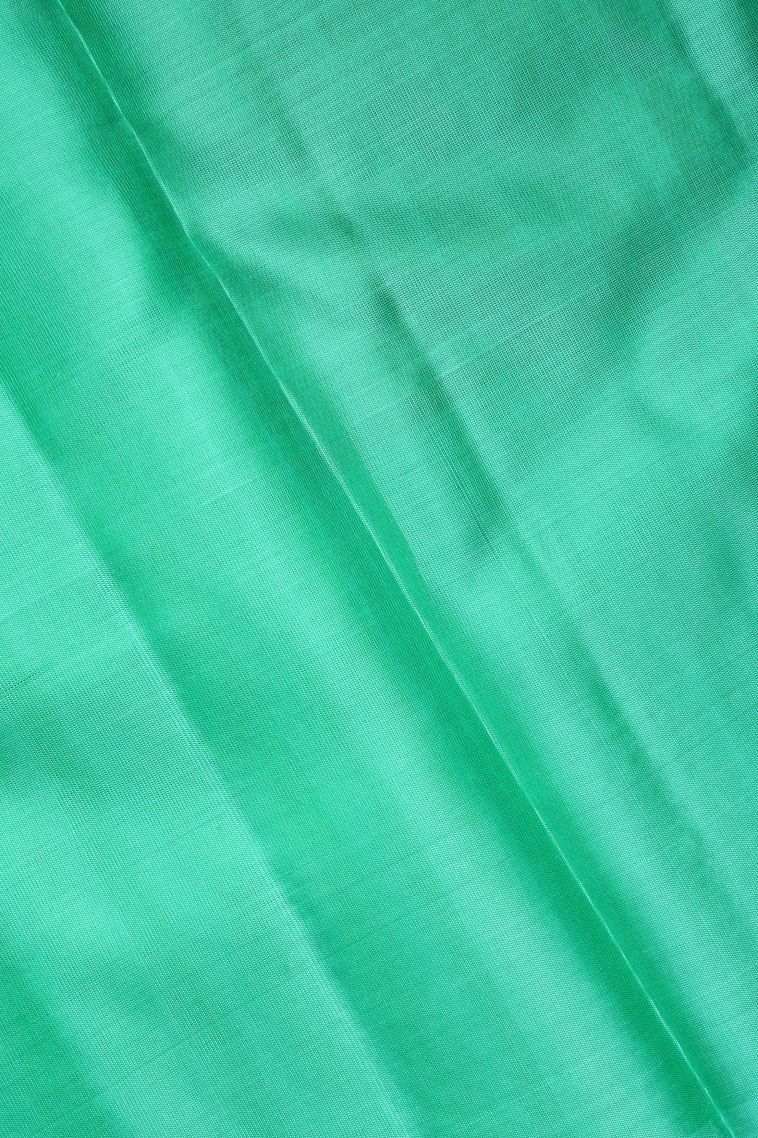 Strawberry Pink Soft Silk Saree with Silver Zari Floral Patterns view 3