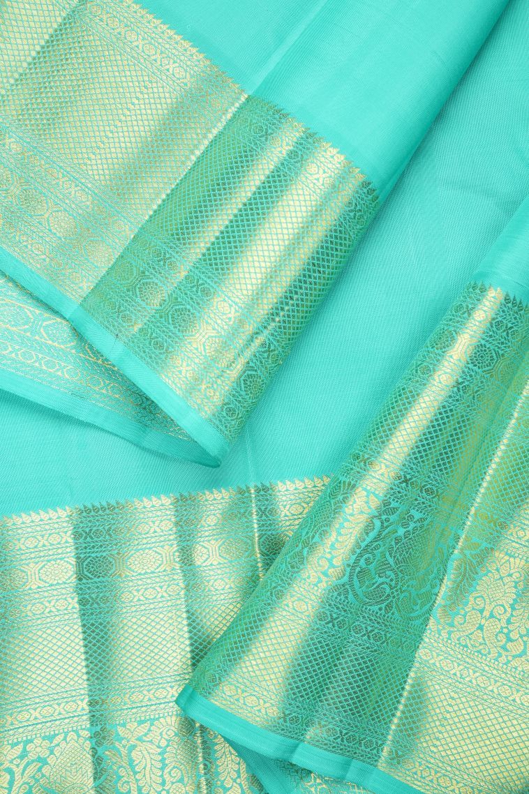 Viola Purple Kanchipuram Silk Sarees with Gold Zari Buttis (small Dots Or Motifs) view 3