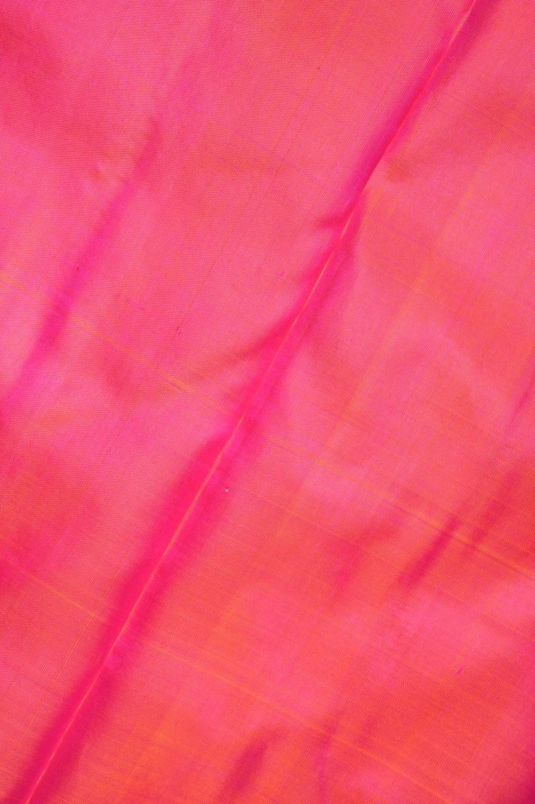 Lemon Yellow Soft Silk Saree with Silver Zari Floral Patterns view 3