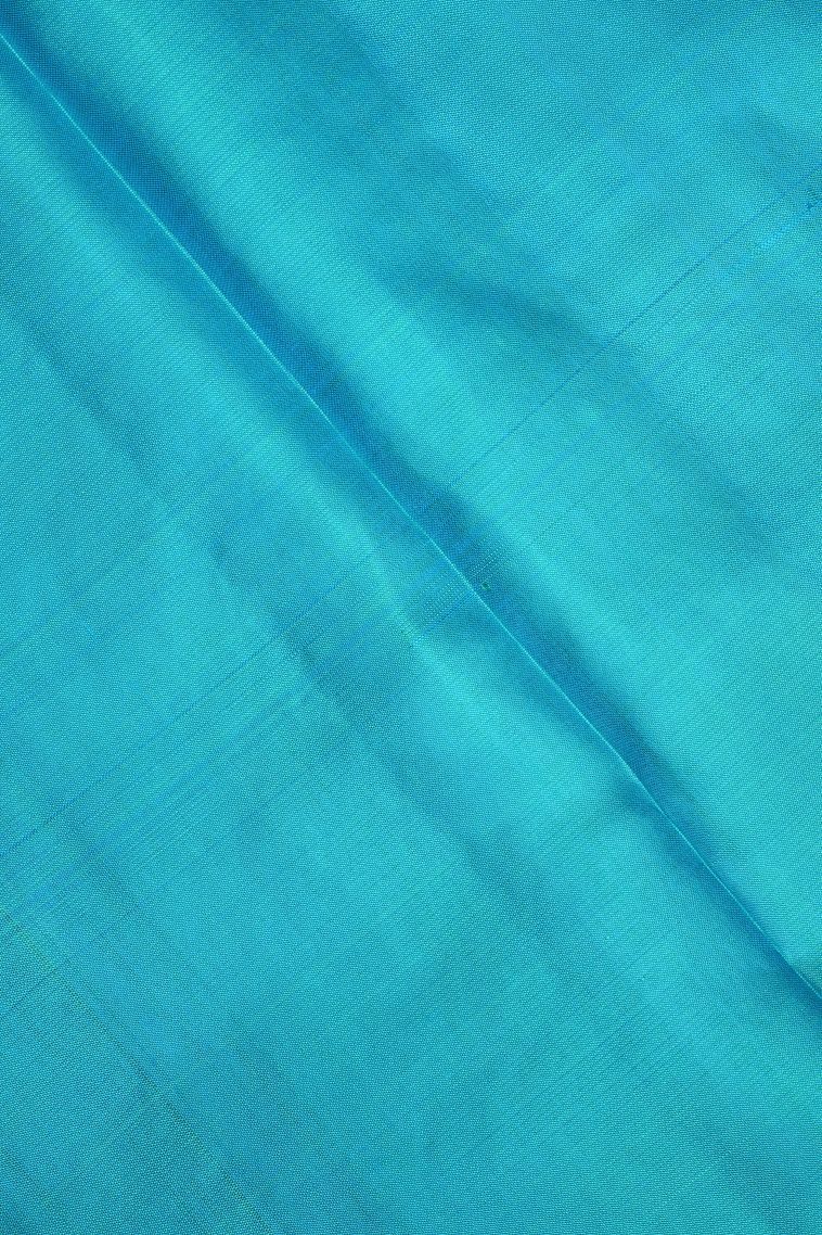 Hot Pink Soft Silk Saree with Silver Zari Floral Patterns view 3