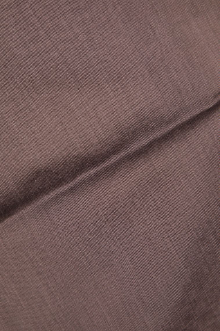 Asphalt Black Silk Cotton Sarees with Copper Zari Stripes view 3