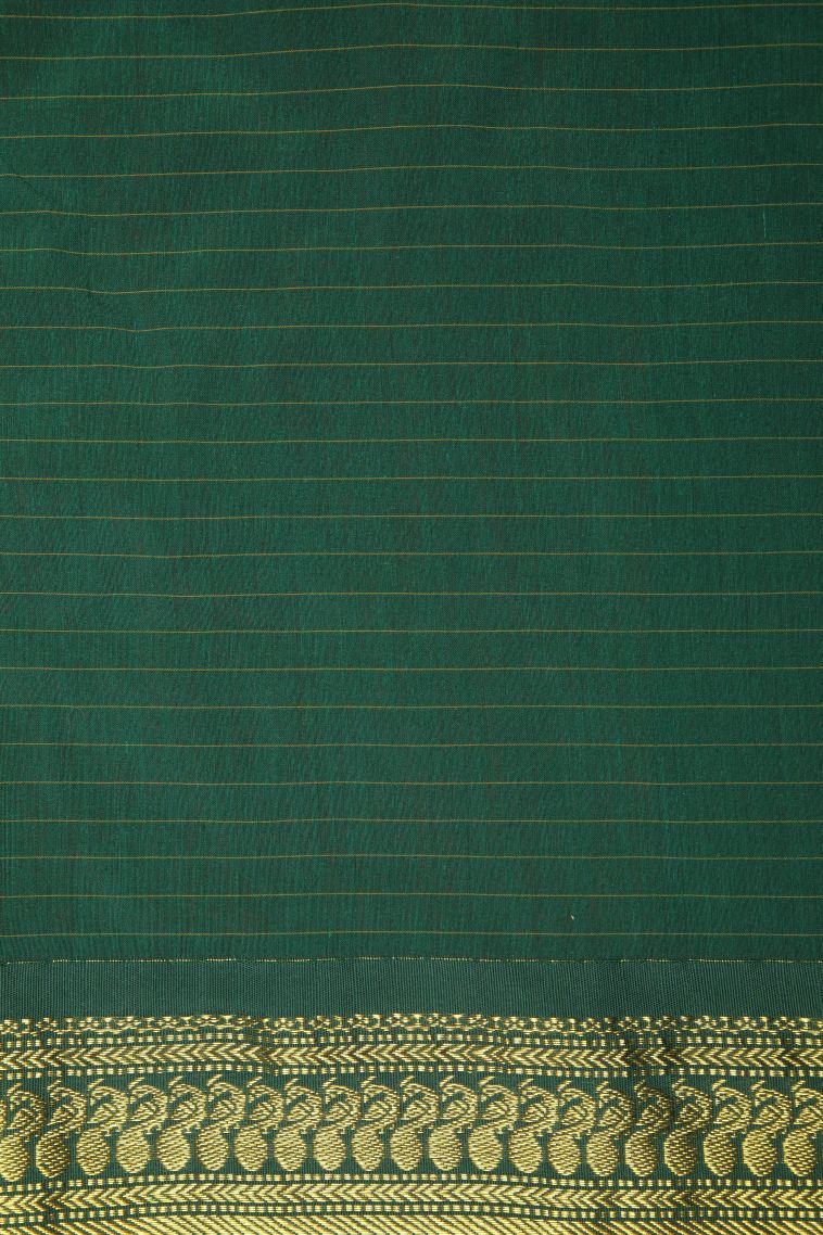 Apricot Orange Kalyani Cotton with Without Zari Zari Checks view 3