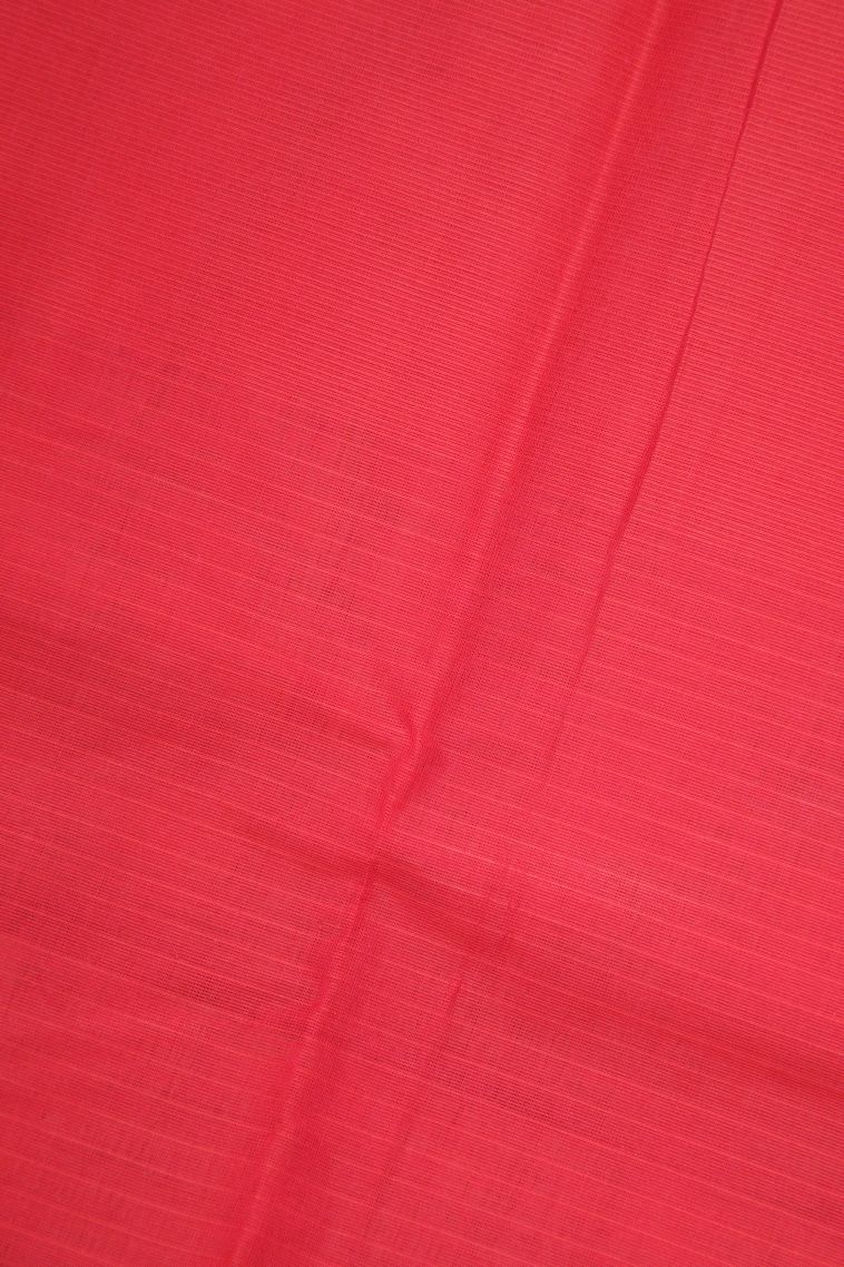 Rosewood Pink Kovai Cotton Sarees with Without Zari Zari Checks view 3
