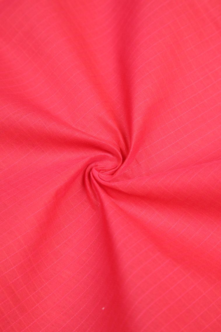Rosewood Pink Kovai Cotton Sarees with Without Zari Zari Checks view 4