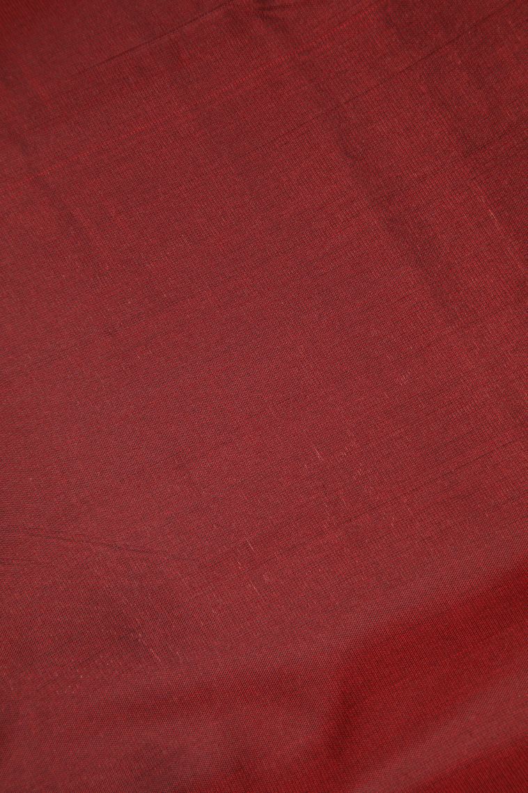 Basil Green Soft Silk Saree with Copper Zari Stripes view 3