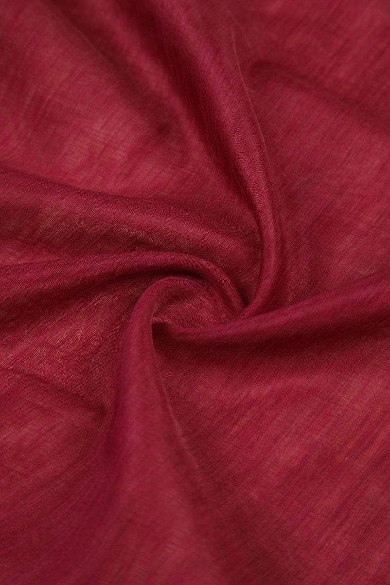 Magenta Purple Tussar Saree with Without Zari Zari Stripes view 4