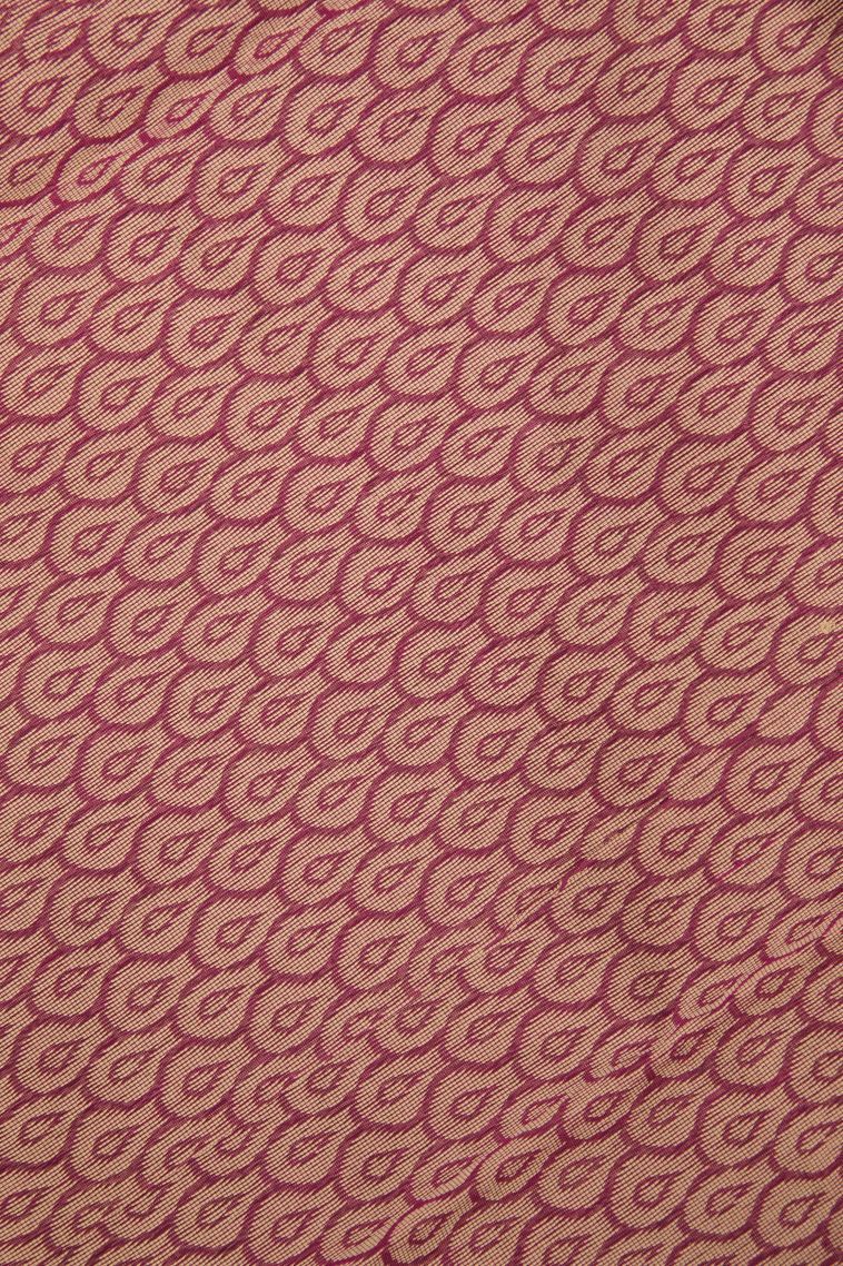 Magenta Purple Silk Cotton with Without Zari Zari Buttis (small Dots Or Motifs) view 3