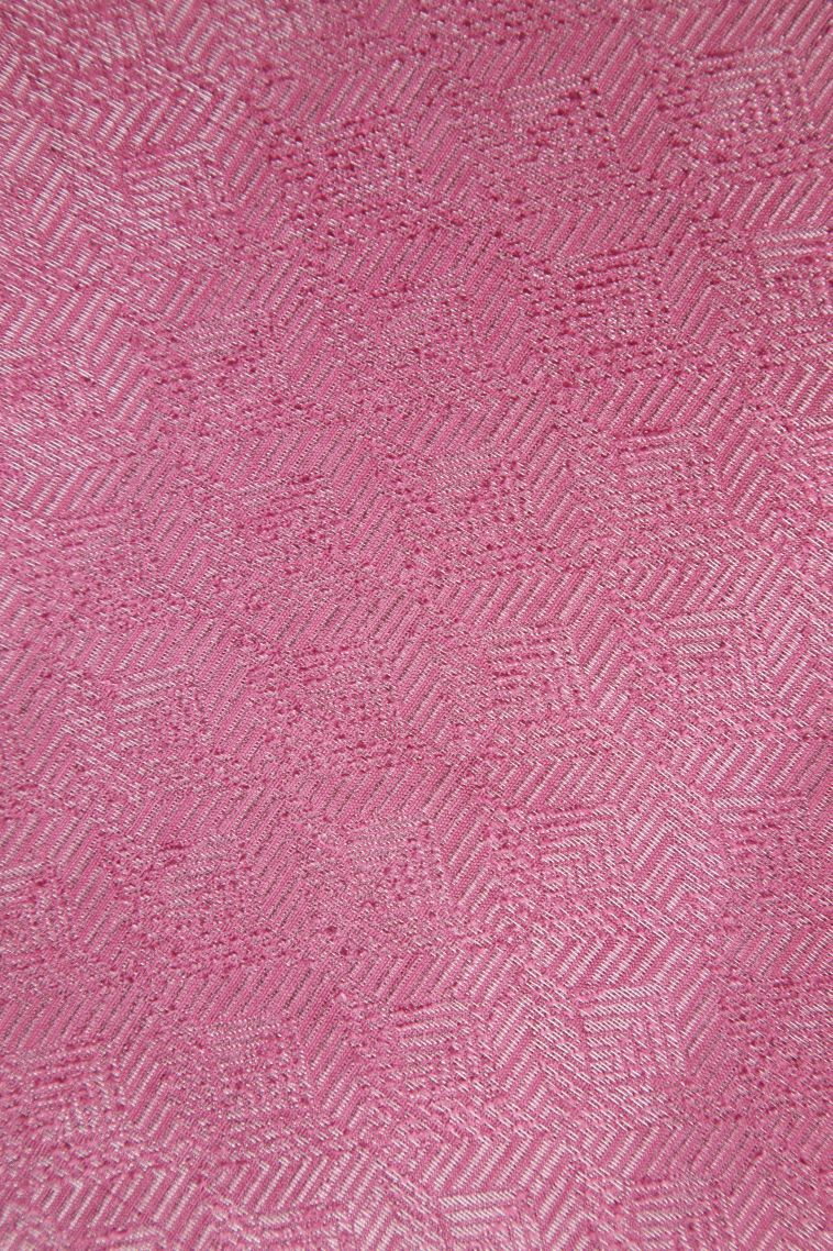 Candy Red Tussar Saree with Without Zari Zari Plain view 3