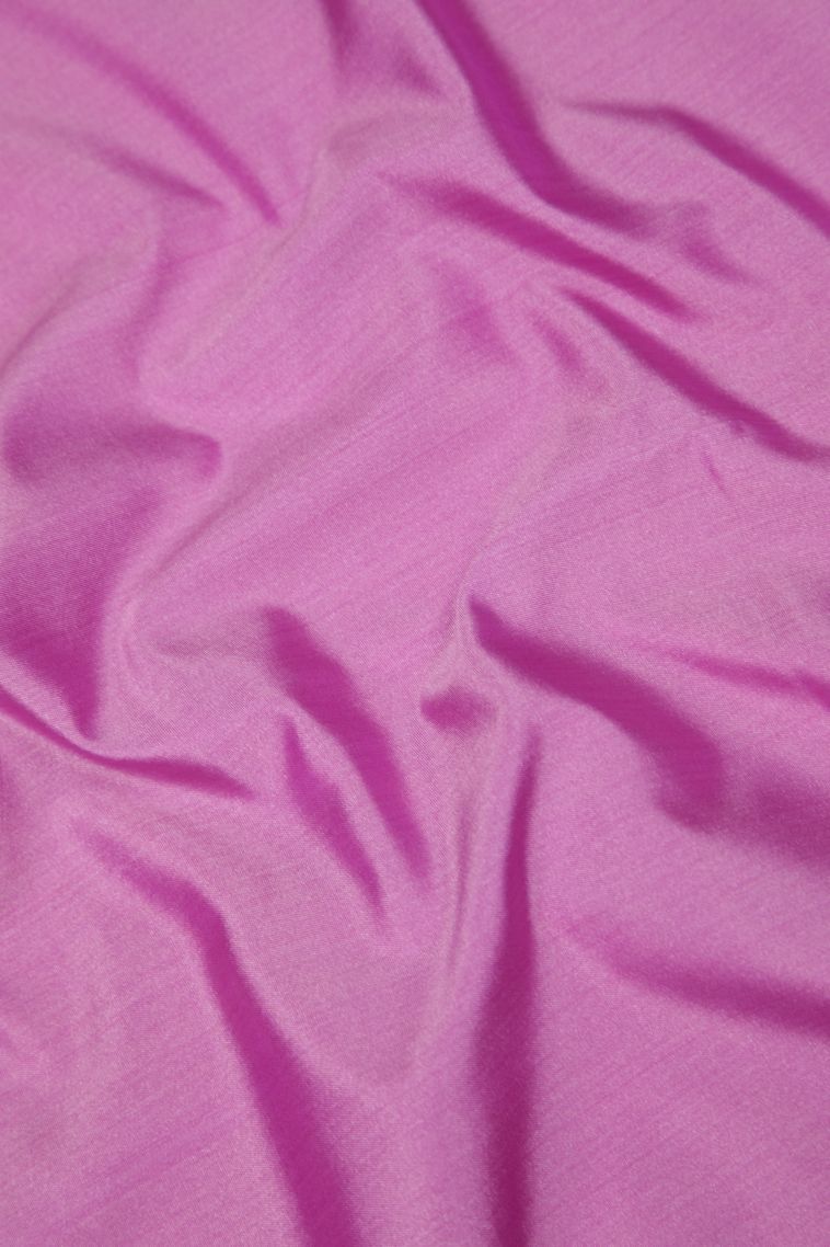 Peach Pink Soft Silk Saree with Copper Zari Stripes view 3