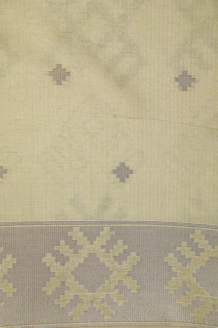 Rosewood Pink Tussar Saree with Without Zari Zari Buttis (small Dots Or Motifs) view 3