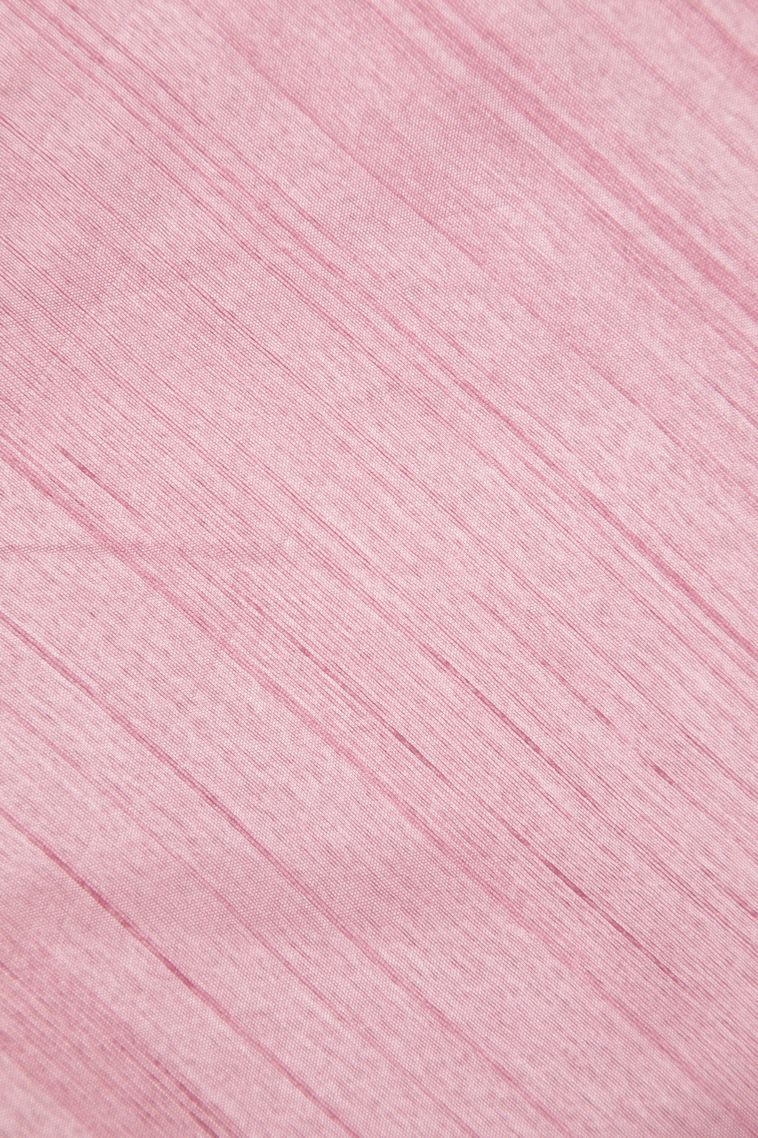 Ballet Pink Tussar Saree with Without Zari Zari Plain view 3