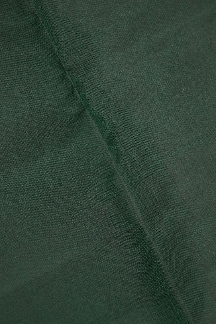 Tawny Brown Soft Silk Saree with Silver Zari Floral Patterns view 3