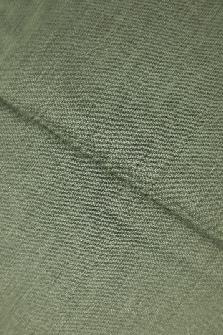 Apple Red Silk Cotton Sarees with Bronze Zari Buttis (small Dots Or Motifs) view 3