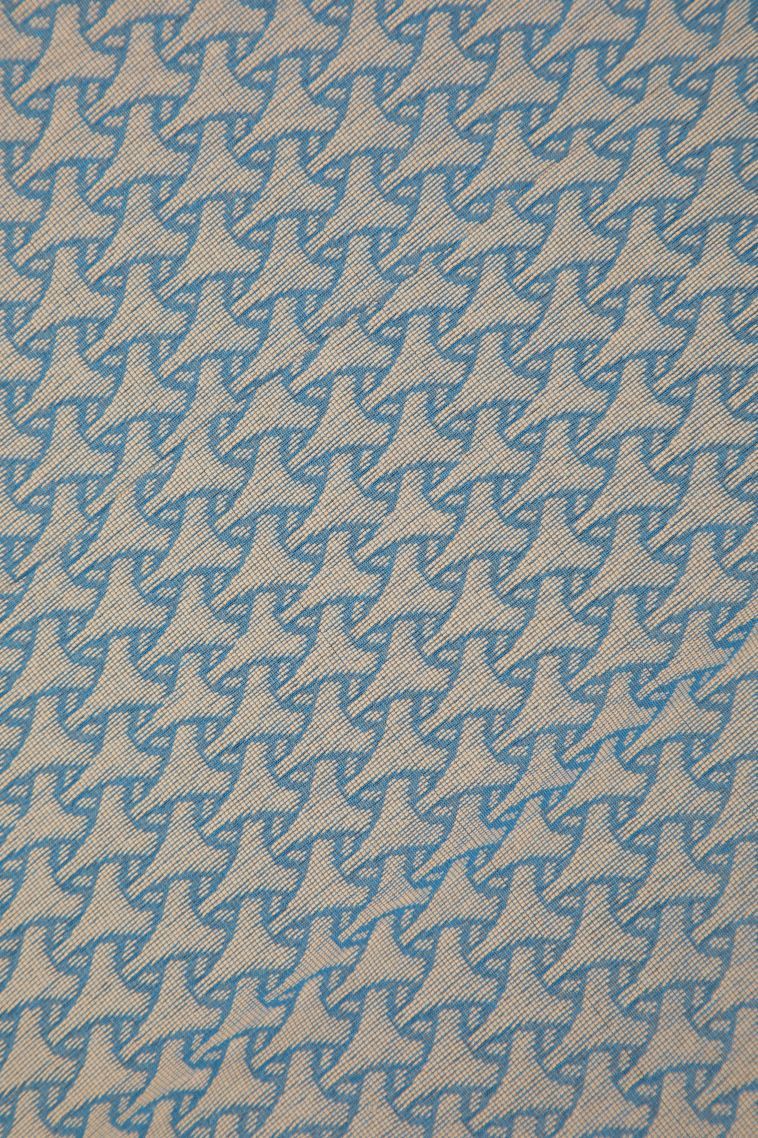 Cerulean Blue Silk Cotton with Without Zari Zari Buttis (small Dots Or Motifs) view 3