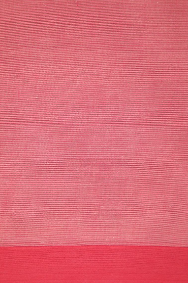 Rosewood Pink Kovai Cotton Sarees with Without Zari Zari Stripes view 3