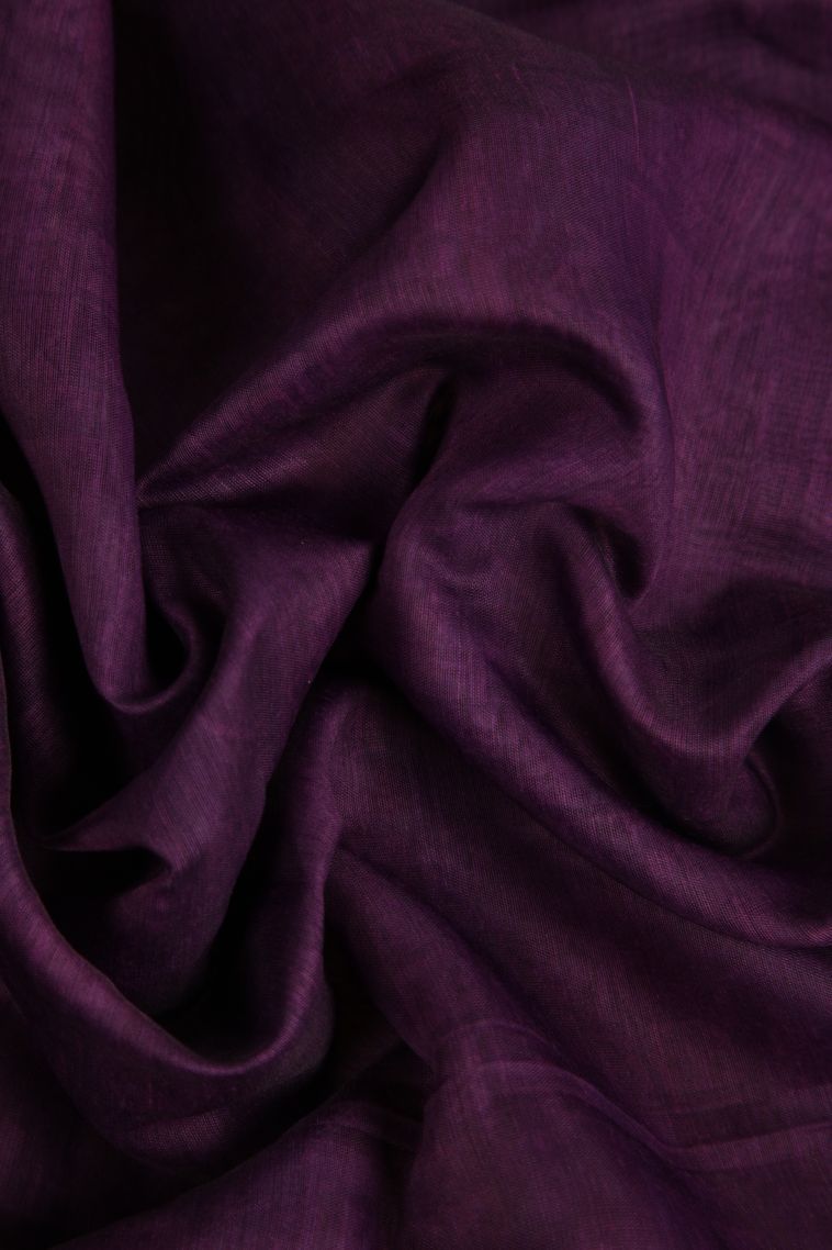 Mauve Purple Fancy Saree with Without Zari Zari Floral Patterns view 4