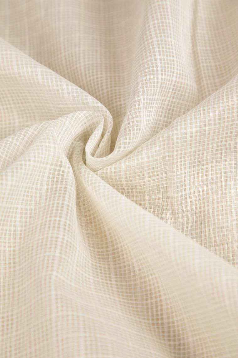 Ivory White Organza Saree with Without Zari Zari Floral Patterns view 4