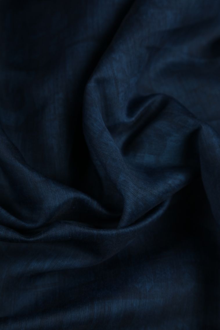 Aegean Blue Fancy Saree with Without Zari Zari Floral Patterns view 4