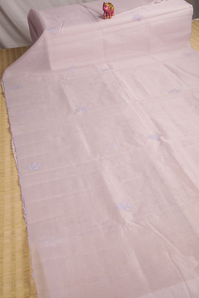 Lemonade Pink Designer Sarees with Without Zari Zari Floral Patterns view 2