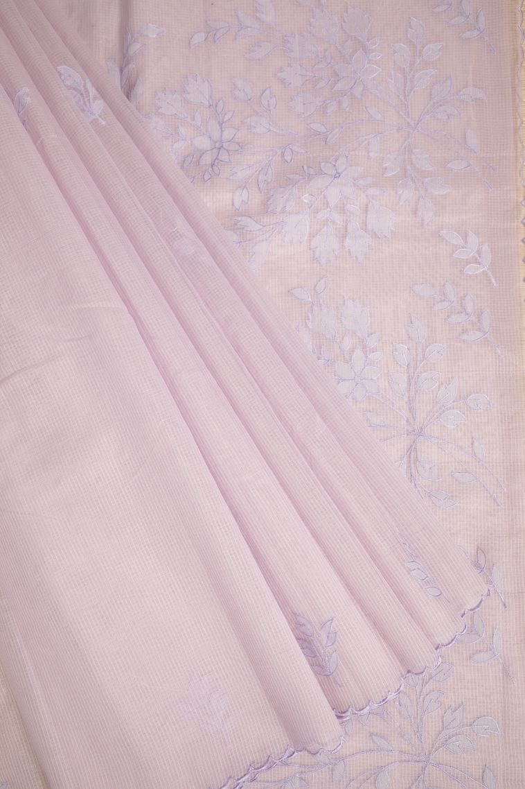 Lemonade Pink Designer Sarees with Without Zari Zari Floral Patterns view 1