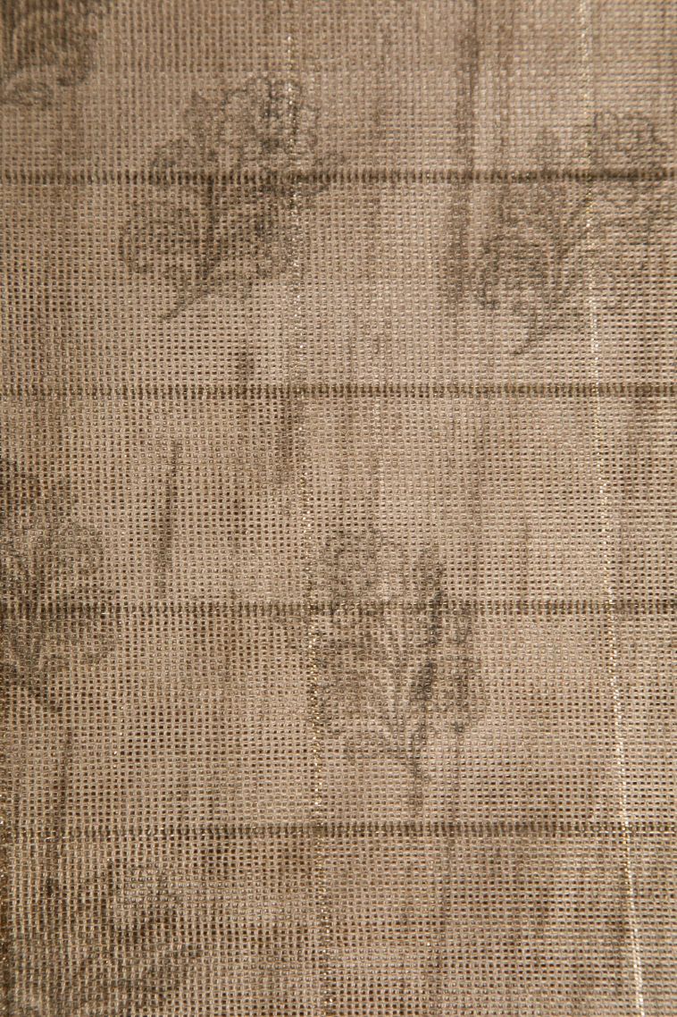 Hazelwood Yellow Jute Sarees with Gold Zari Horizontal Model view 3