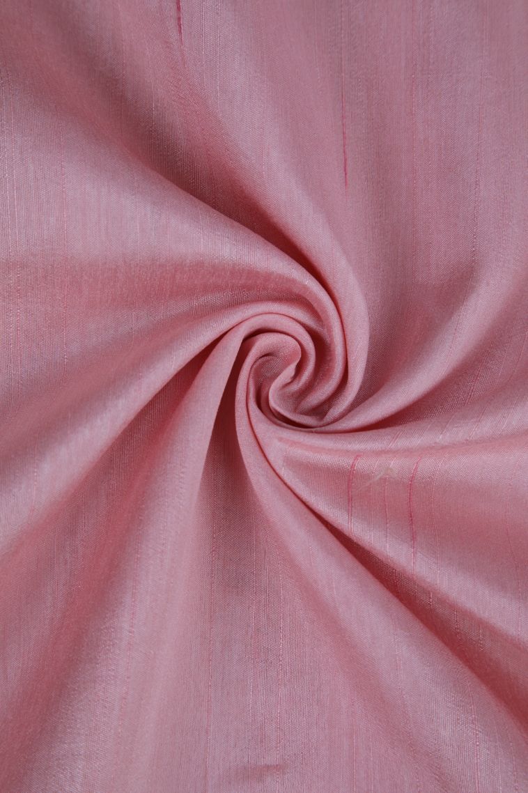 Crepe Pink Tussar Saree with Without Zari Zari Stripes view 4