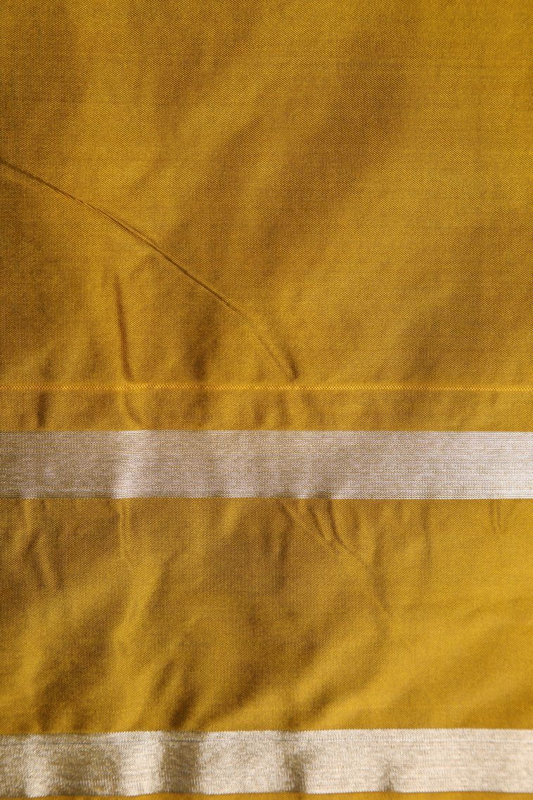 Magenta Purple Soft Silk Saree with Silver Zari Floral Puttas view 3