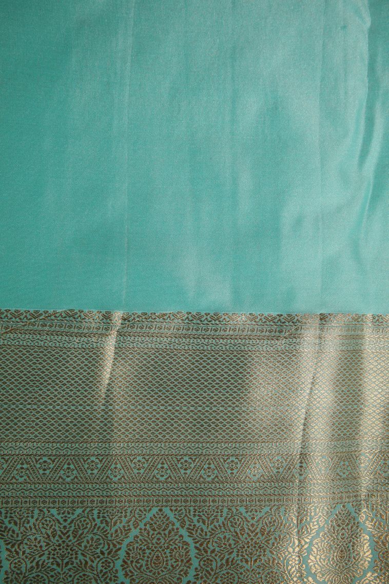 Candy Red Apoorva Silk Sarees with Gold Zari Floral Patterns view 3