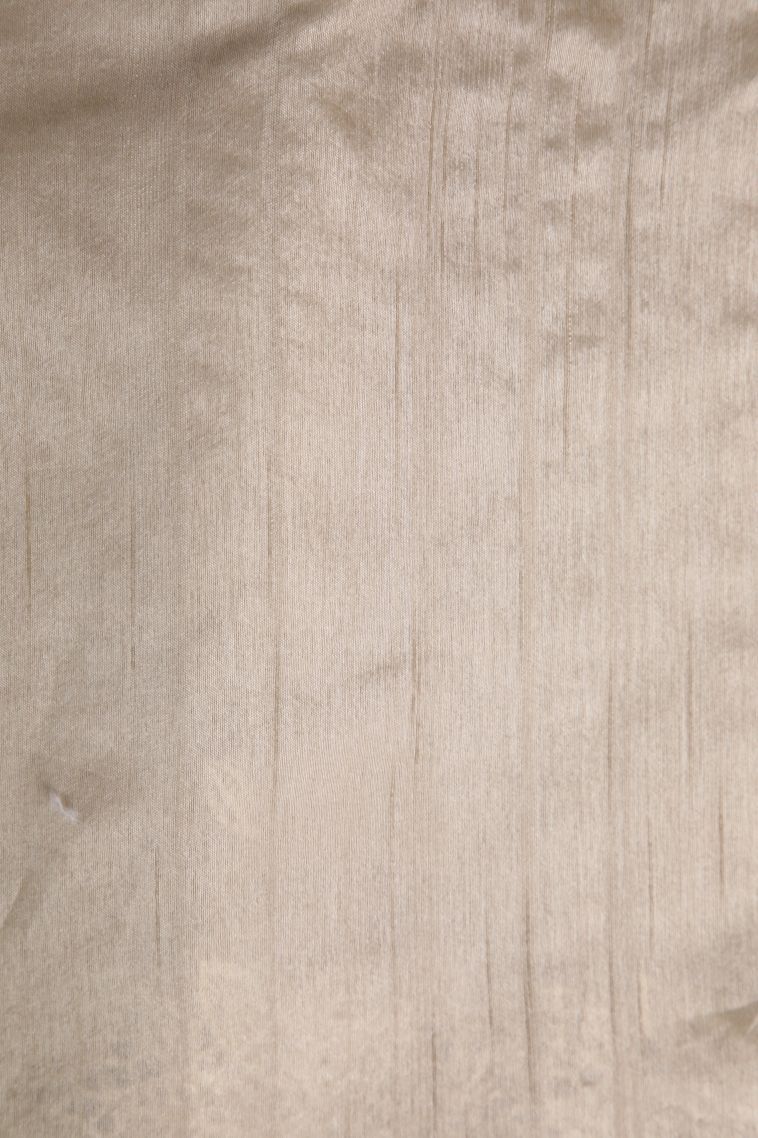 Vanilla Custard Yellow Semi Tussar Silk with Without Zari Zari Buttis (small Dots Or Motifs) view 3