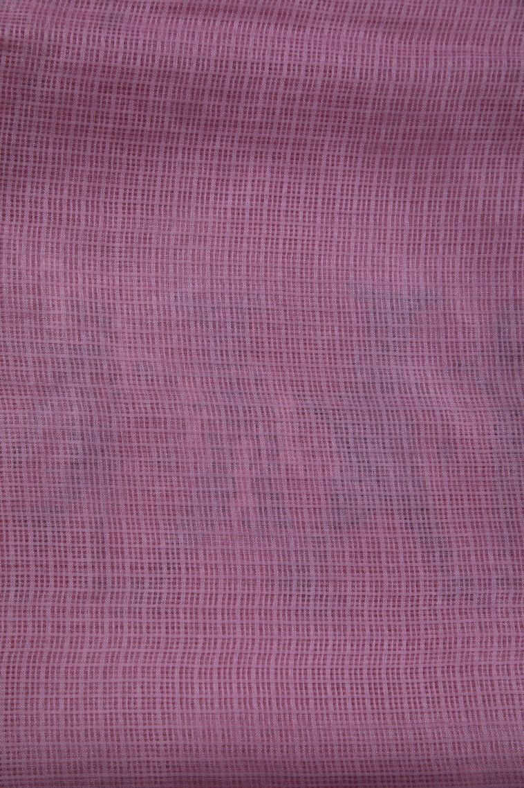 Lean Pink Organza Saree with Without Zari Zari Tribal Or Folk Art view 3