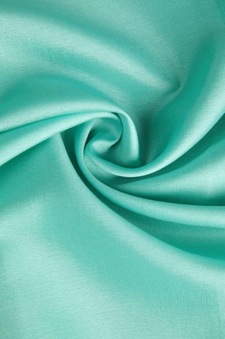 Arctic Blue Mysore Silk with Gold Zari Plain view 4