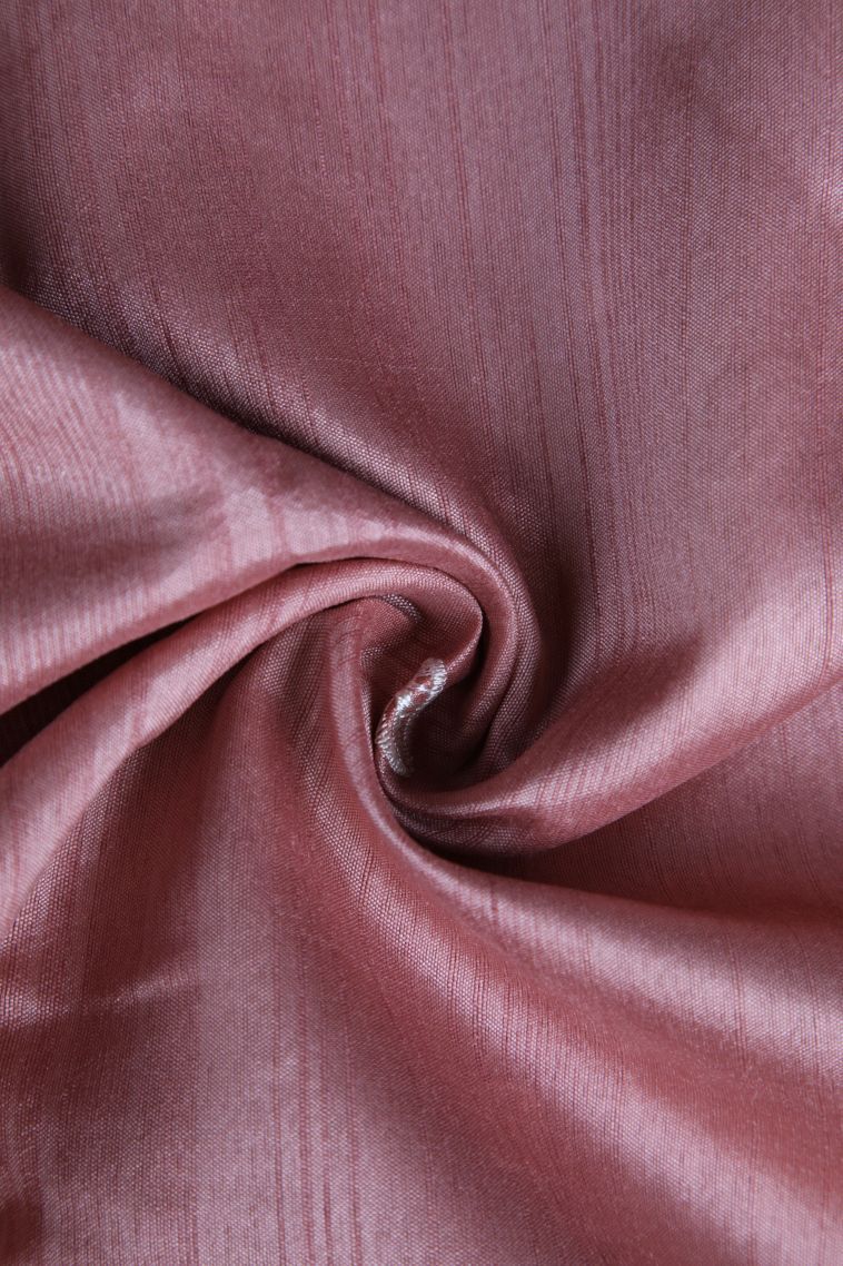 Crepe Pink Semi Tussar Silk with Without Zari Zari Buttis (small Dots Or Motifs) view 4
