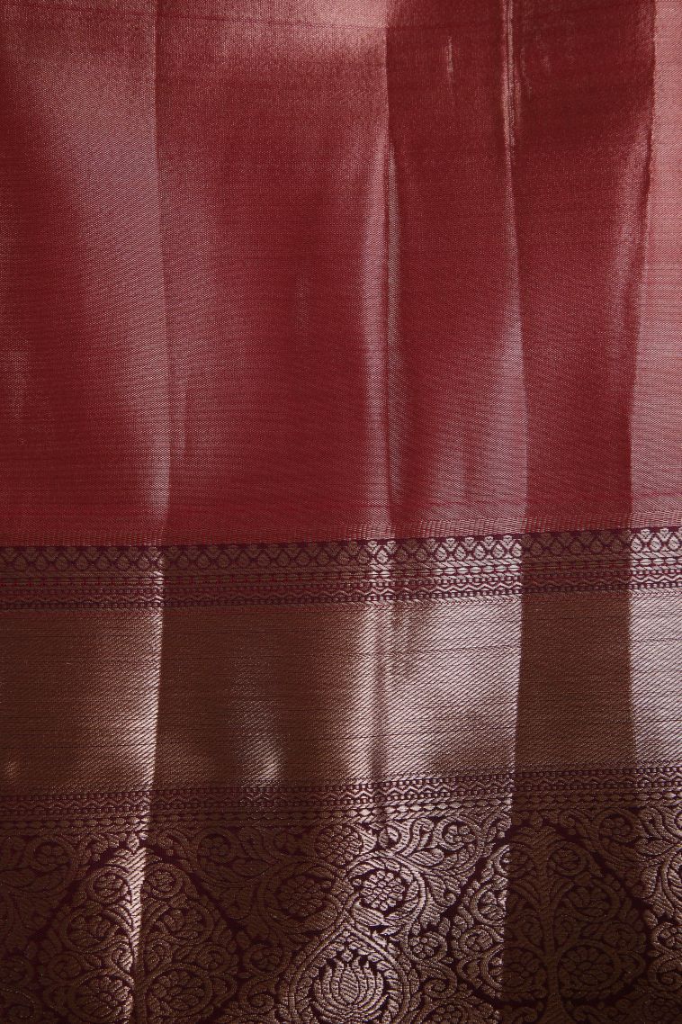Crepe Pink Apoorva Silk Sarees with Gold Zari Floral Patterns view 3