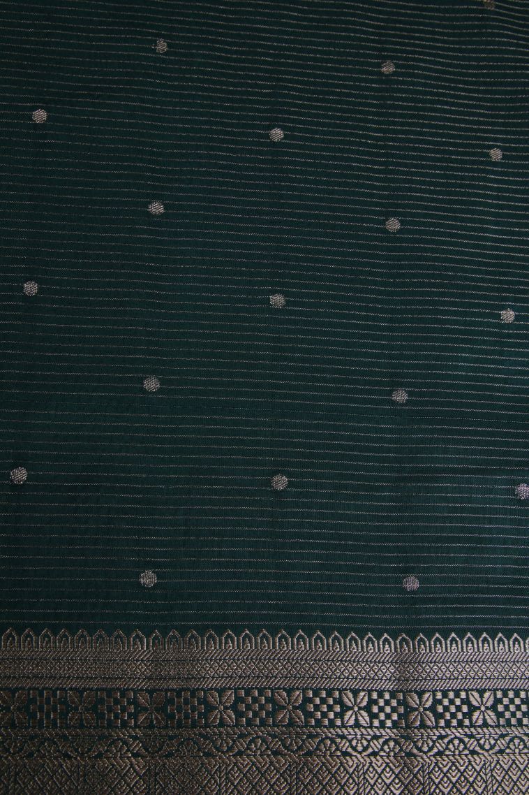 Crimson Red Raw Silk Sarees with Gold Zari Geometric Shapes view 3