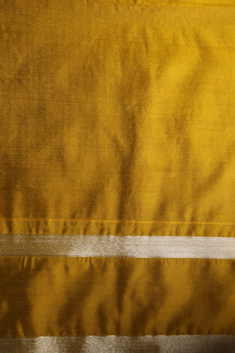 Jam Purple Soft Silk Saree with Silver Zari Floral Puttas view 3