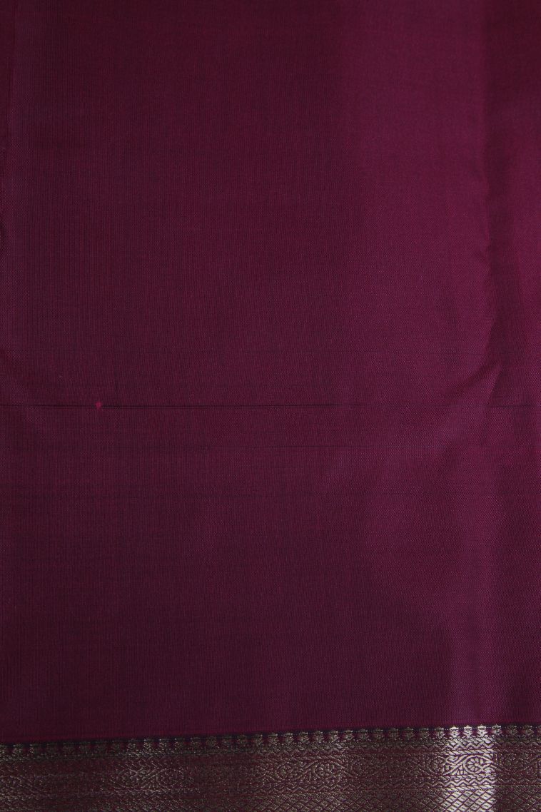 Ruby Red Apoorva Silk Sarees with Gold Zari Floral Patterns view 3