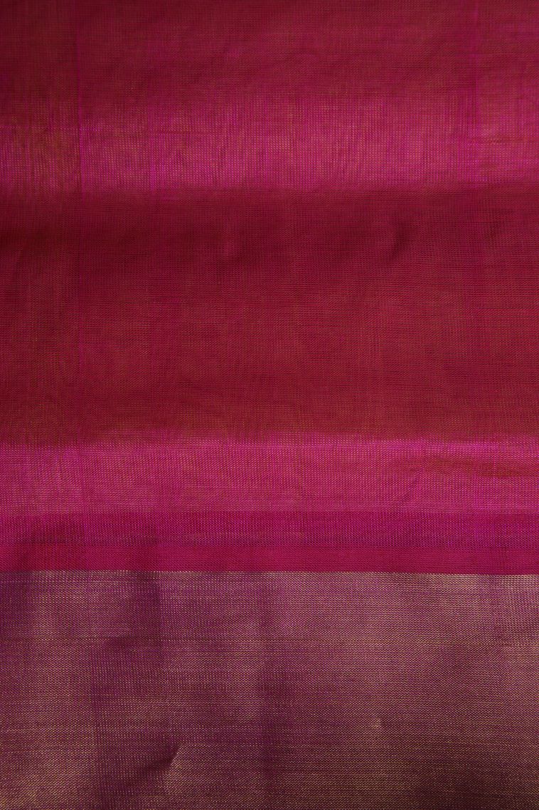 Macaroon Yellow Silk Cotton with Gold Zari Plain view 3