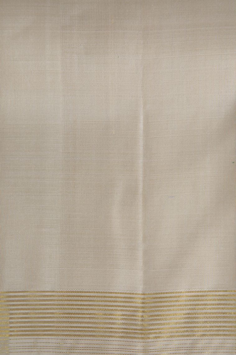 Rose  Red Kanchipuram Silk Sarees with Gold Zari Checks view 3