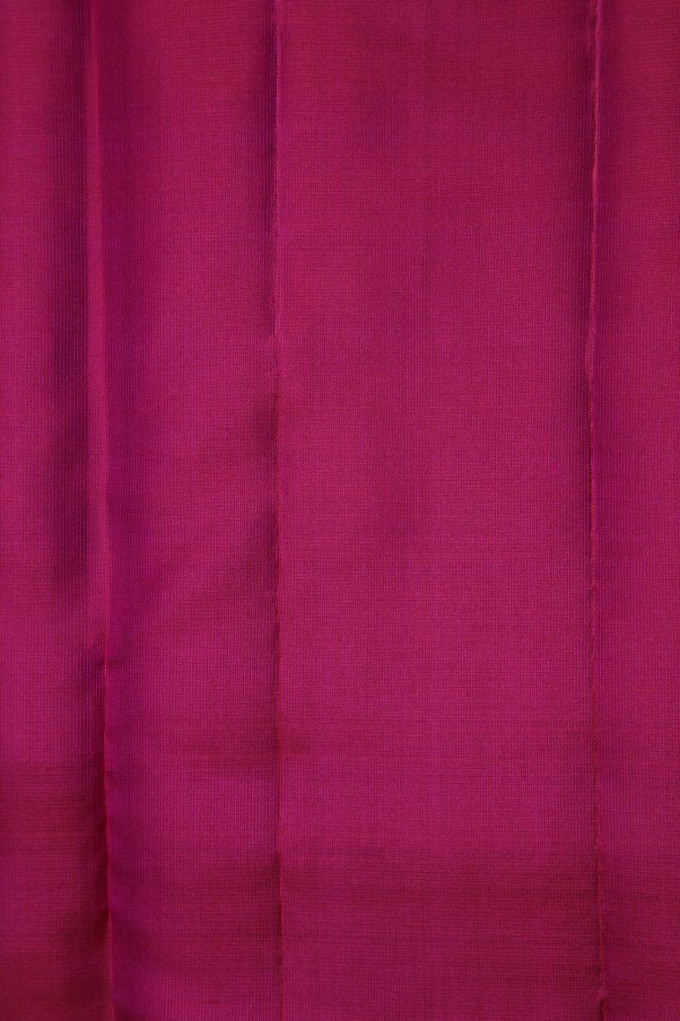 Bottle Green Soft Silk Saree with Gold Zari Stripes view 3